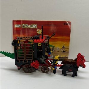 LEGO 6056 Castle Dragon Wagon Carriage Vintage 99% Complete
